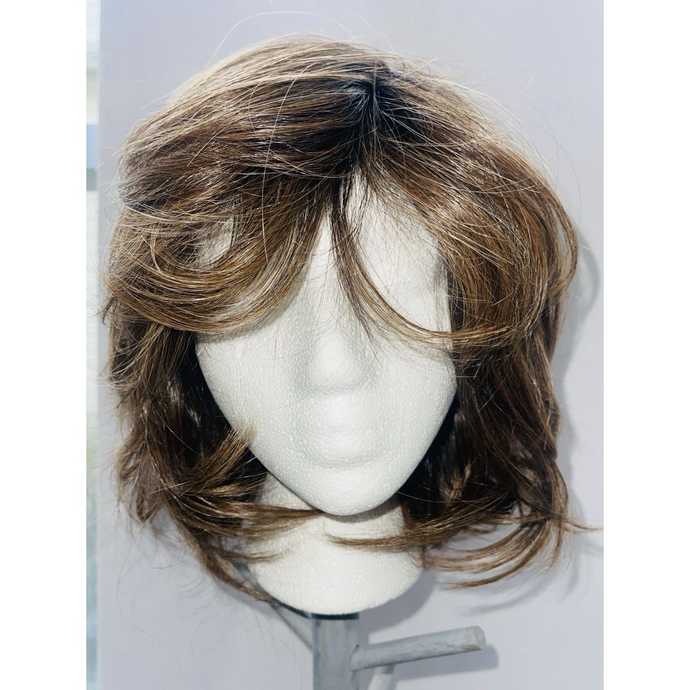Paula Young Jamie Lynn Wig A3299 VersaFiber Heat Friendly Brown Blonde Shag Bob